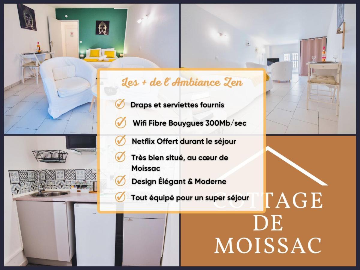 Apt T1 Cosy Et Ambiance Zen "Cottage De Moissac" Esterno foto